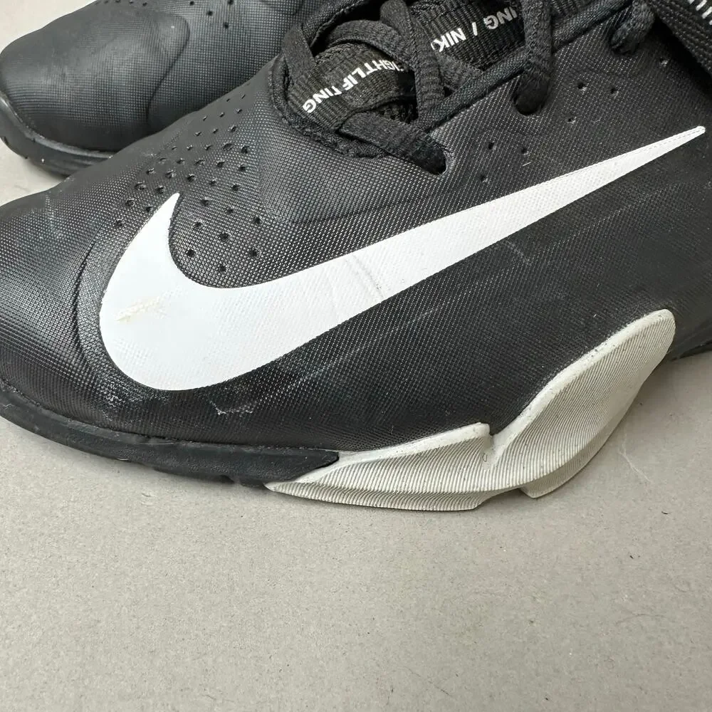 Nike Savaleos Weightlifting Training Workout Shoes Black   White Mens 7 Euro‎ 40